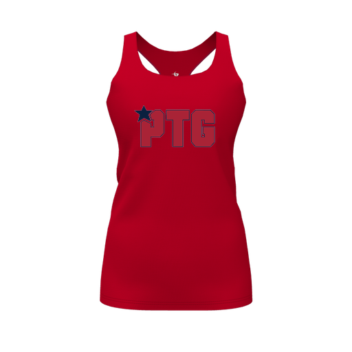 [FT0TRBRD-FYS-LOGO2] Decker Racerback Tank Top (Female Youth S, Red, Logo 2)
