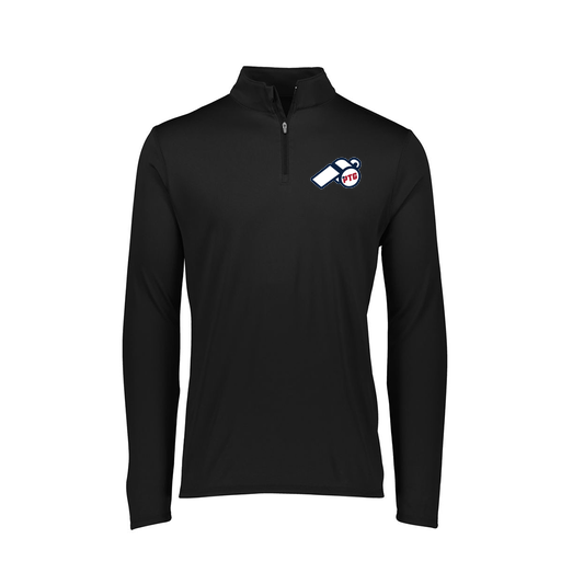 [FTLQFLBK-FAXS-LOGO3] Decker Women's Flex-Lite 1/4 Zip Shirt (Female Adult XS, Black, Logo 3)