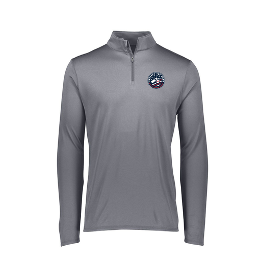 [FTLQFLGY-FAXS-LOGO1] Decker Women's Flex-Lite 1/4 Zip Shirt (Female Adult XS, Gray, Logo 1)