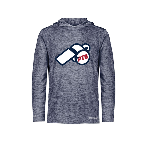 [FOLHCGNV-AS-LOGO3] Decker Men's Charge Hoodie (Adult S, Navy, Logo 3)