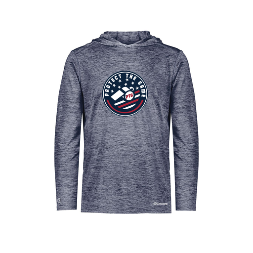 [FOLHCGNV-YS-LOGO1] Decker Youth Charge Hoodie (Youth S, Navy, Logo 1)