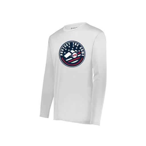 [222822.005.XS-LOGO1] Men's LS Smooth Sport Shirt (Adult XS, White, Logo 1)