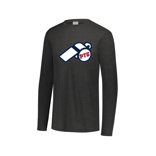 [FTLCUBBK-AXS-LOGO3] Decker Men's Tri-Blend T-Shirt - Long Sleeve (Adult XS, Black, Logo 3)
