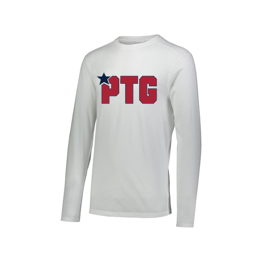 [FTLCUBWH-AXS-LOGO2] Decker Men's Tri-Blend T-Shirt - Long Sleeve (Adult XS, White, Logo 2)