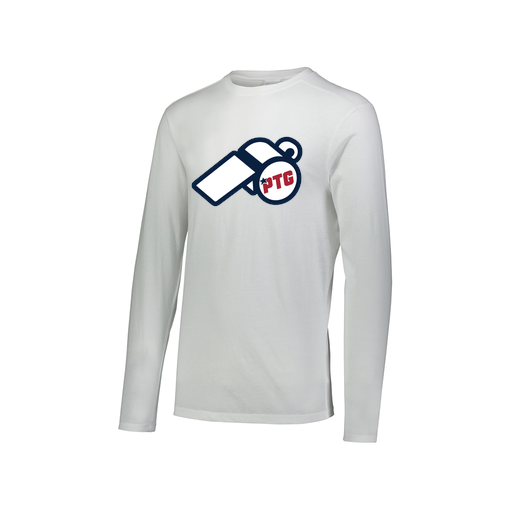 [FTLCUBWH-AXS-LOGO3] Decker Men's Tri-Blend T-Shirt - Long Sleeve (Adult XS, White, Logo 3)