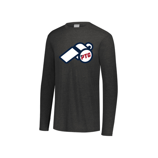 [FTLCUBBK-YS-LOGO3] Decker Youth Tri-Blend T-Shirt - Long Sleeve (Youth S, Black, Logo 3)