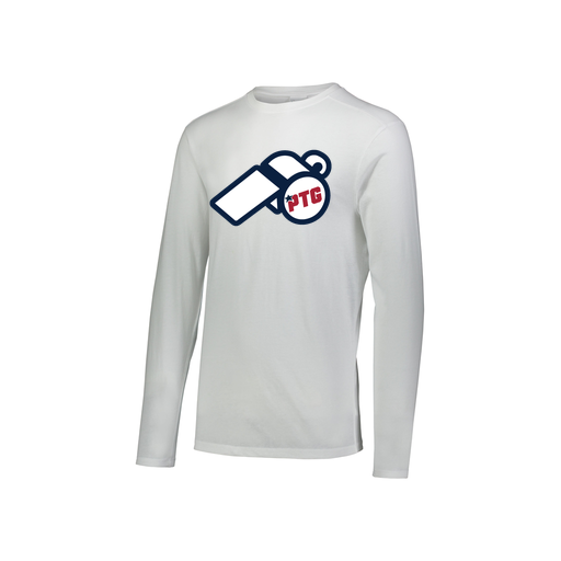 [FTLCUBWH-YS-LOGO3] Decker Youth Tri-Blend T-Shirt - Long Sleeve (Youth S, White, Logo 3)